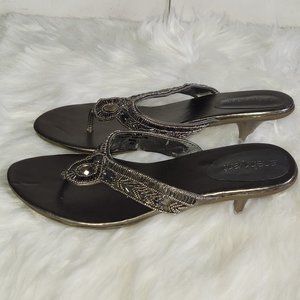 Lane Bryant Beaded Heel Slipper